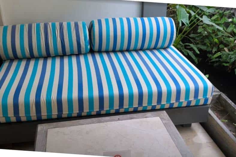 patio area at Segara Village deluxe room
