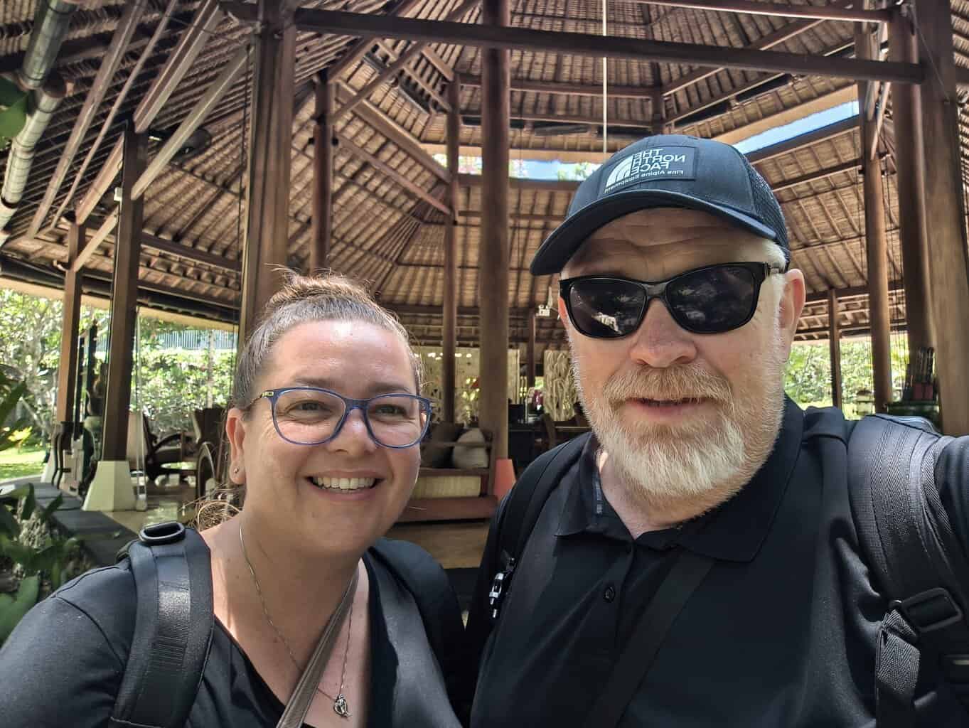 Mark and Bec in Sanur Bali