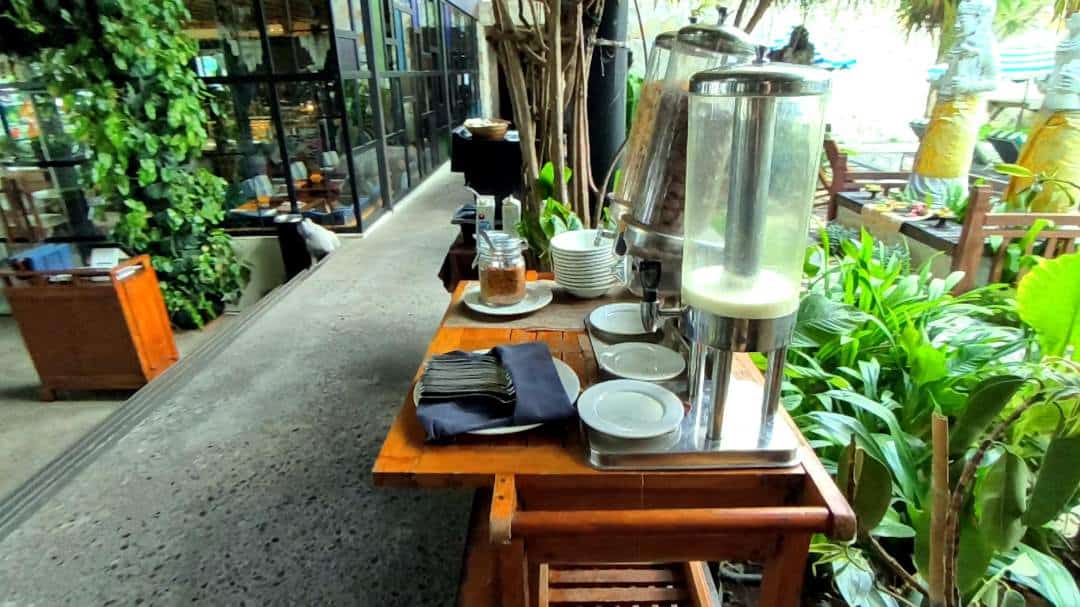 Segara Village Hotel breakfast — Byrd House Beach Club breakfast in Sanur Bali