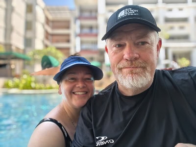 Bec and Mark at Sanur