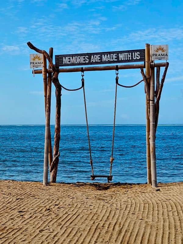 Happy holiday memories in Sanur Bali Indonesia