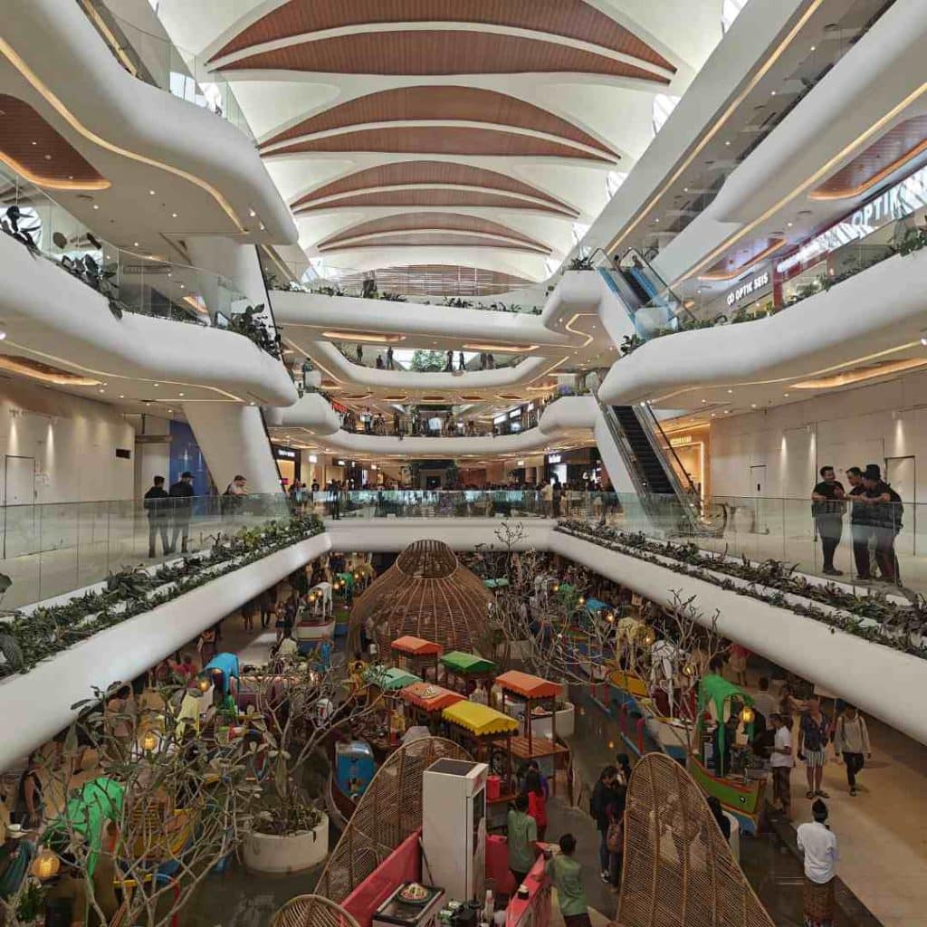The inside of Icon mall in Sanur Bali