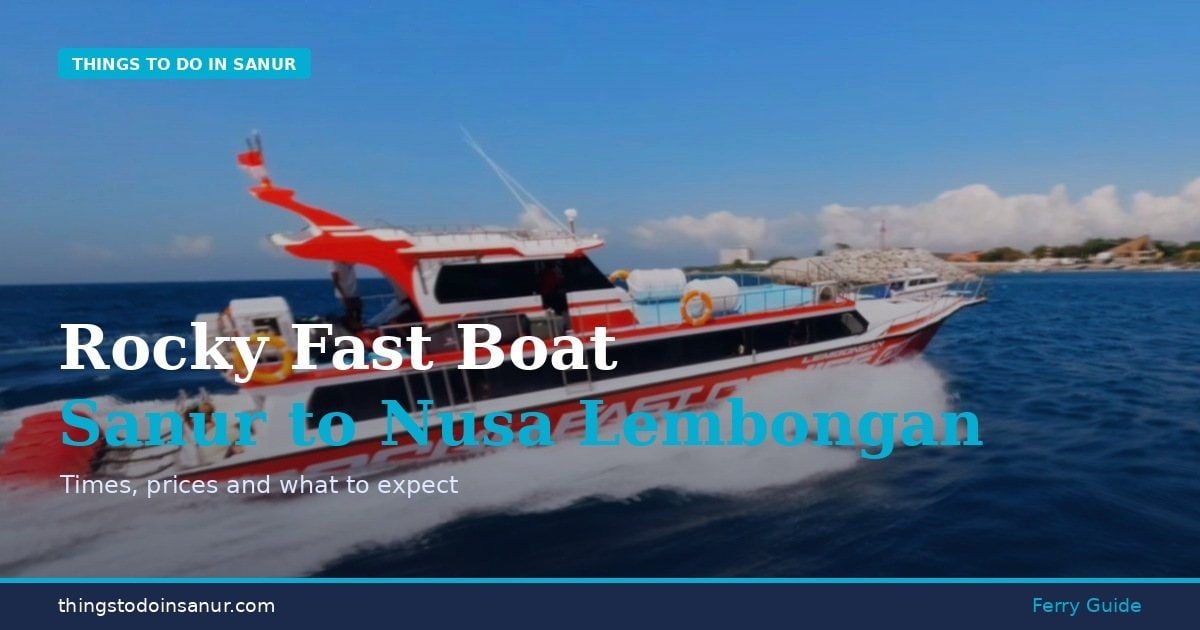 boat on the way to Nusa Lembongan