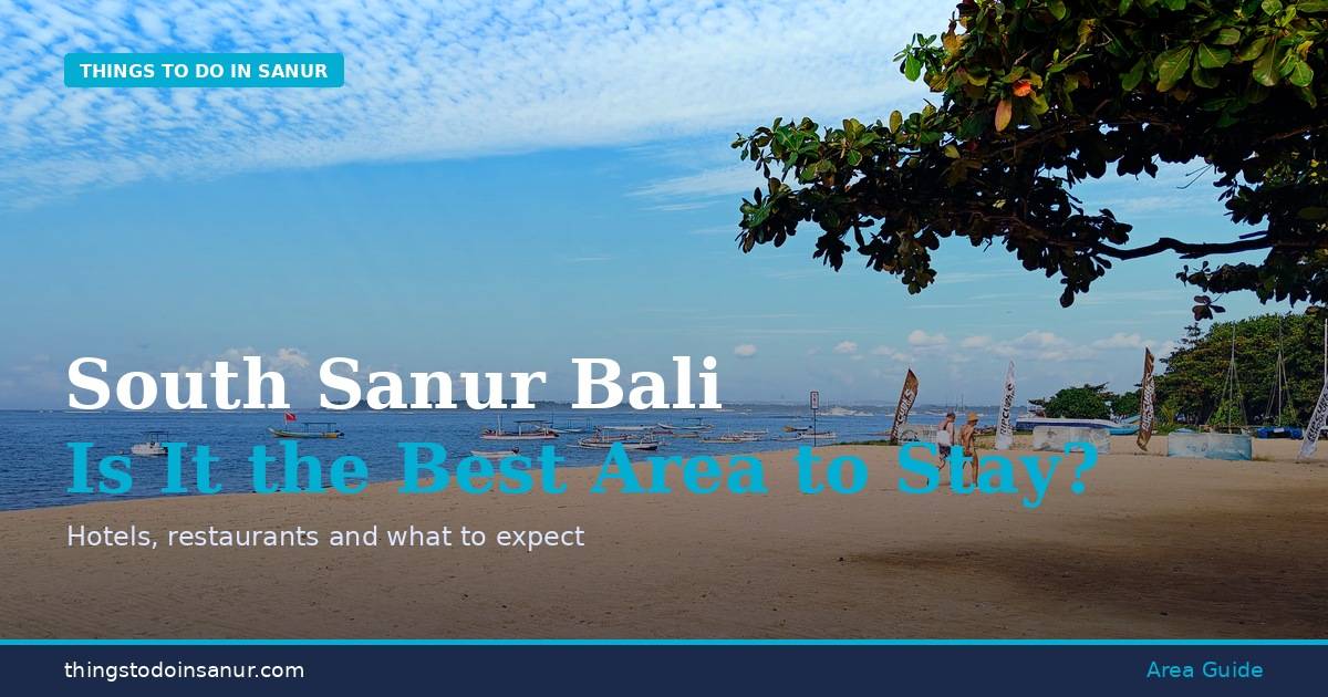 the beach at south sanur near the prama hotel