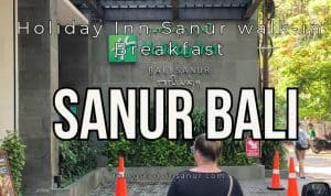 woman walking into holiday inn sanur