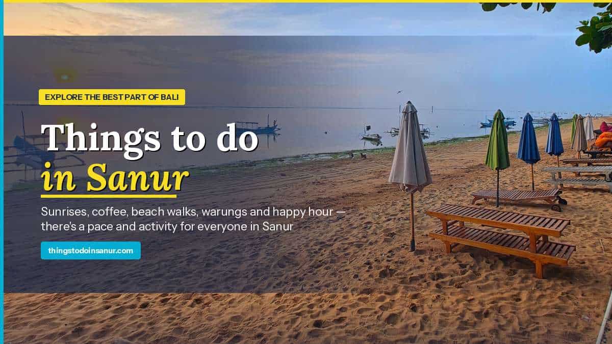 sanur Beach at sunrise